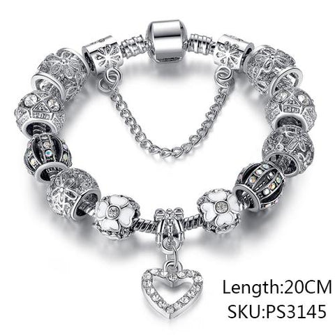 Silver Charms Bracelet