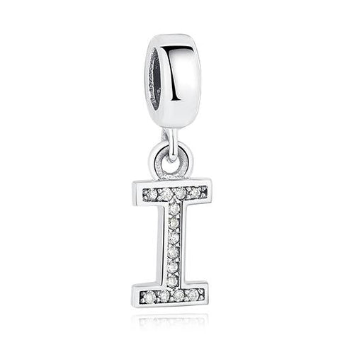 Silvery Letter Charm