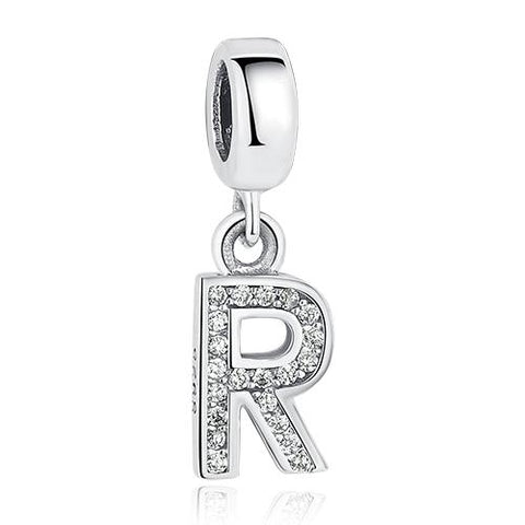 Silvery Letter Charm
