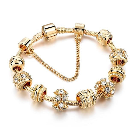 Classy Gold Charm Bracelet