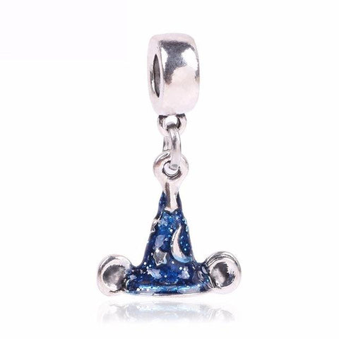 Silver Blue Charm Beads